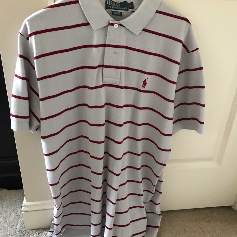 Gray Short Sleeve Polo